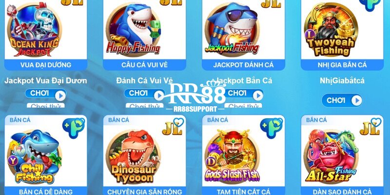 RR88 gây ấn tượng bởi kho game bắn cá siêu khủng